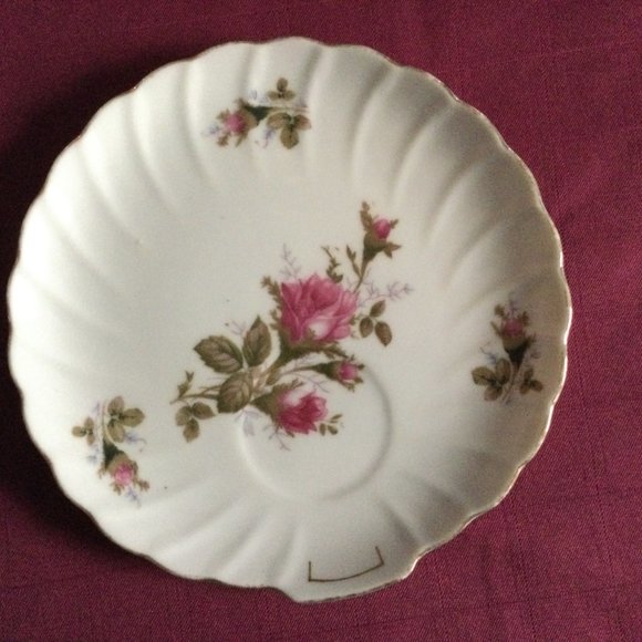 Lot of 3 Snack plates Japanese porcelain floral R M Japan & made in Japan - Picture 2 of 7